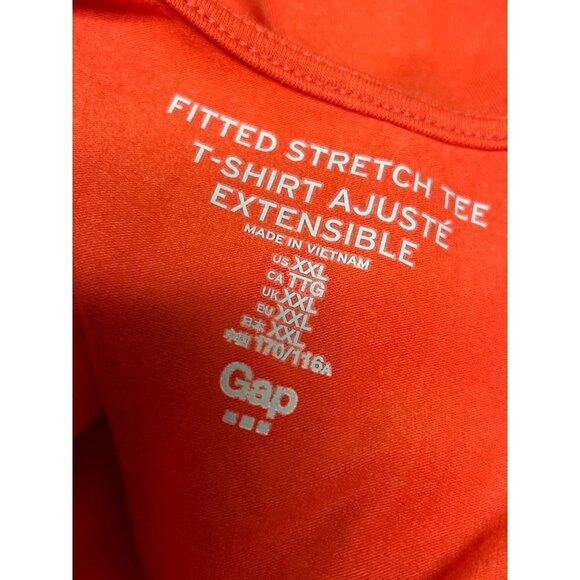 NEW! Gap Fitted Stretch Long Sleeve T-Shirt Shirt Orange Bodysuit Women's XXL - Picture 6 of 8